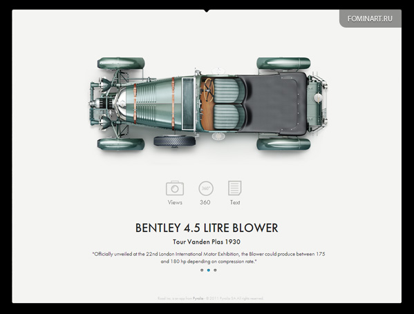 Pyrolia ROAD.Inc - Bentley 4.5 Litre Blower [вид сверху]